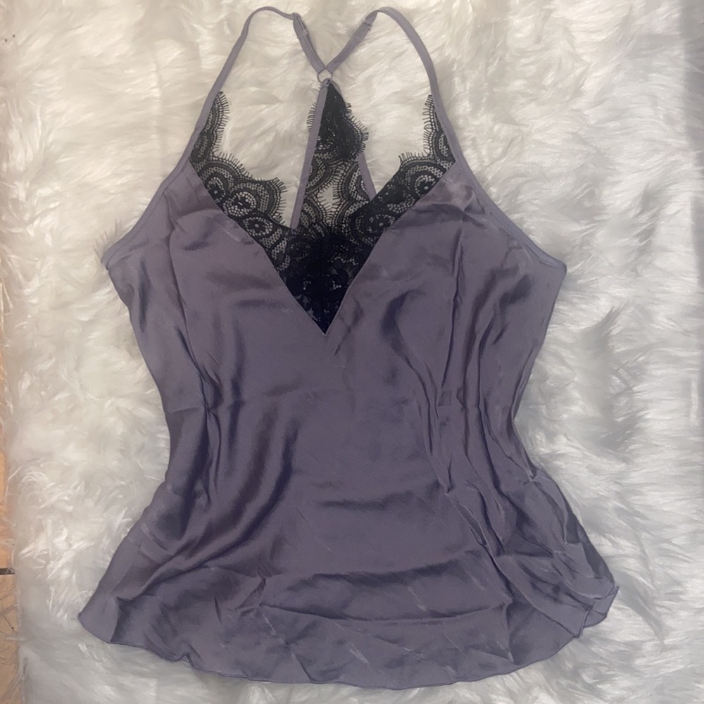 NWT Free People starlight lace mauve cami - Picture 5 of 7